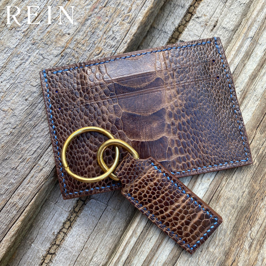 The Gift Set - Brown Ostrich Leg